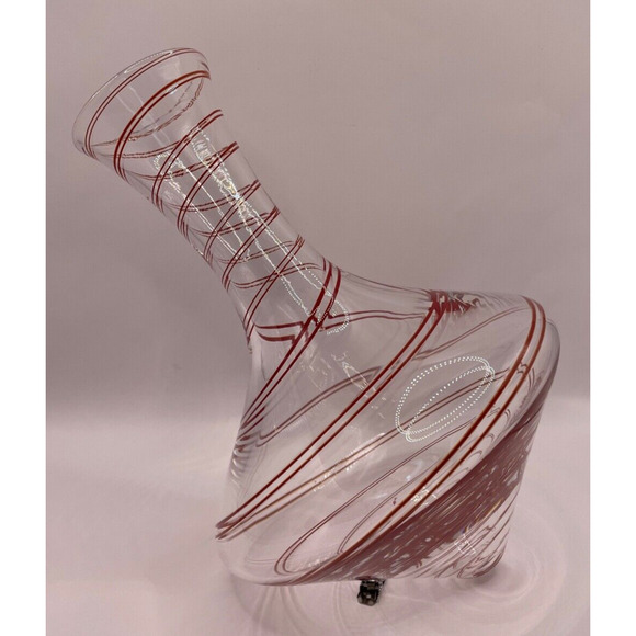 Signed Nicholas Kekic Rolling Red Wine Decanter - Blown Glass - Pre-owned - Picture 2 of 9